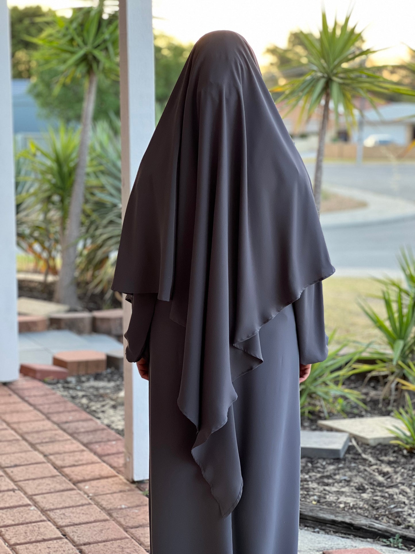 Abaya & Khimar Set | Grey