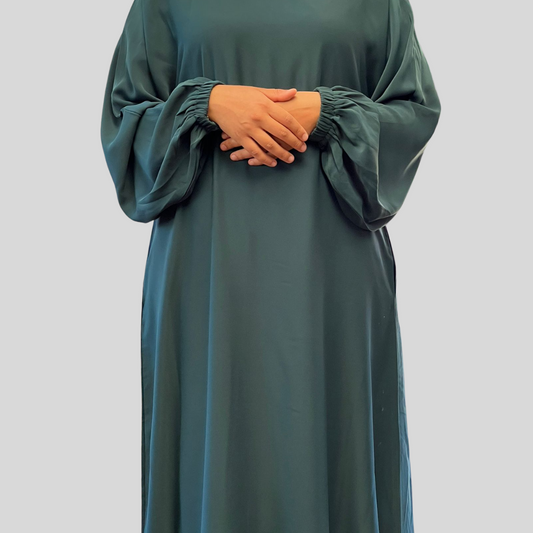 Cuffed Abaya | Emerald