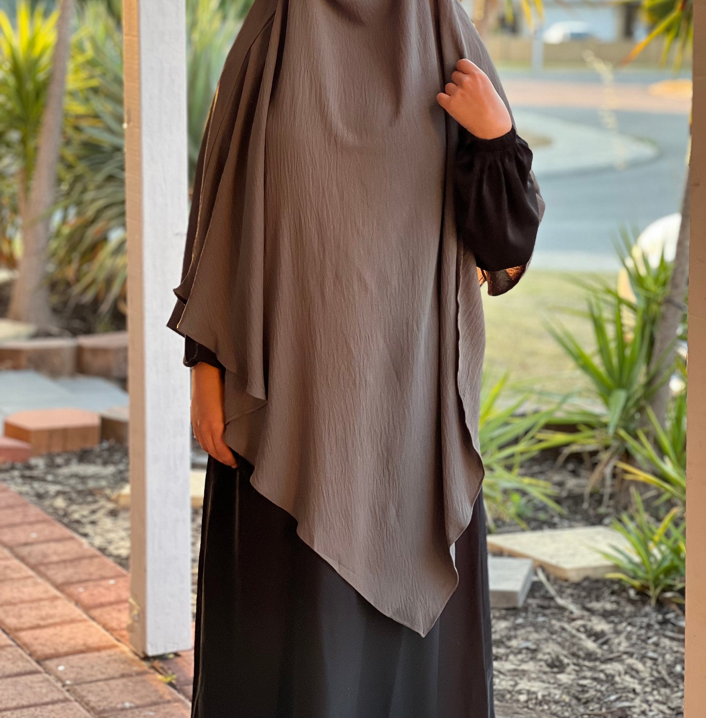 Diamond Khimar | Dark Grey