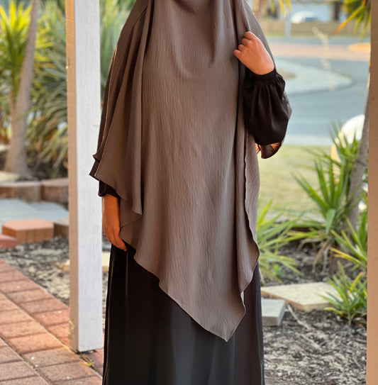 Diamond Khimar | Dark Grey