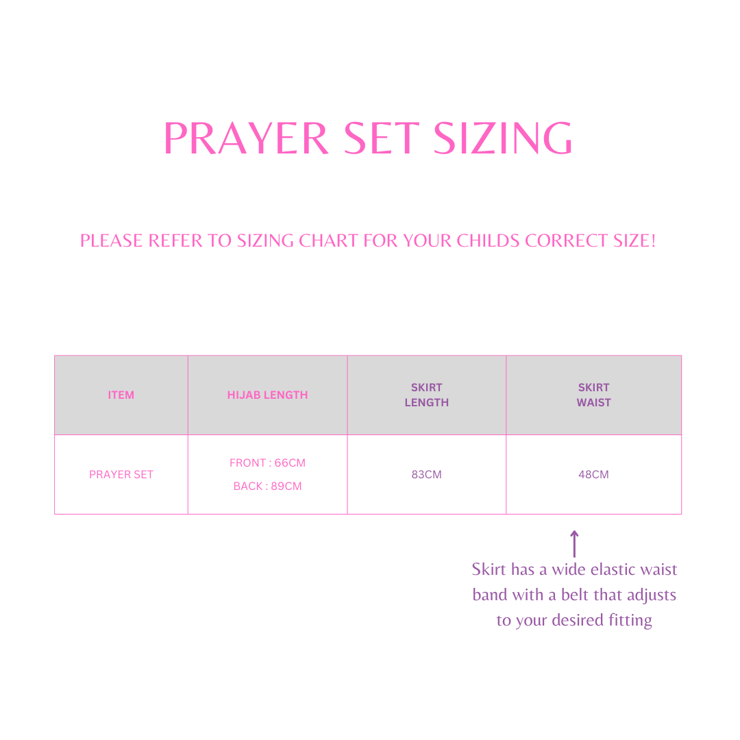 Mini Muslimah Prayer Set | 5-7 Years