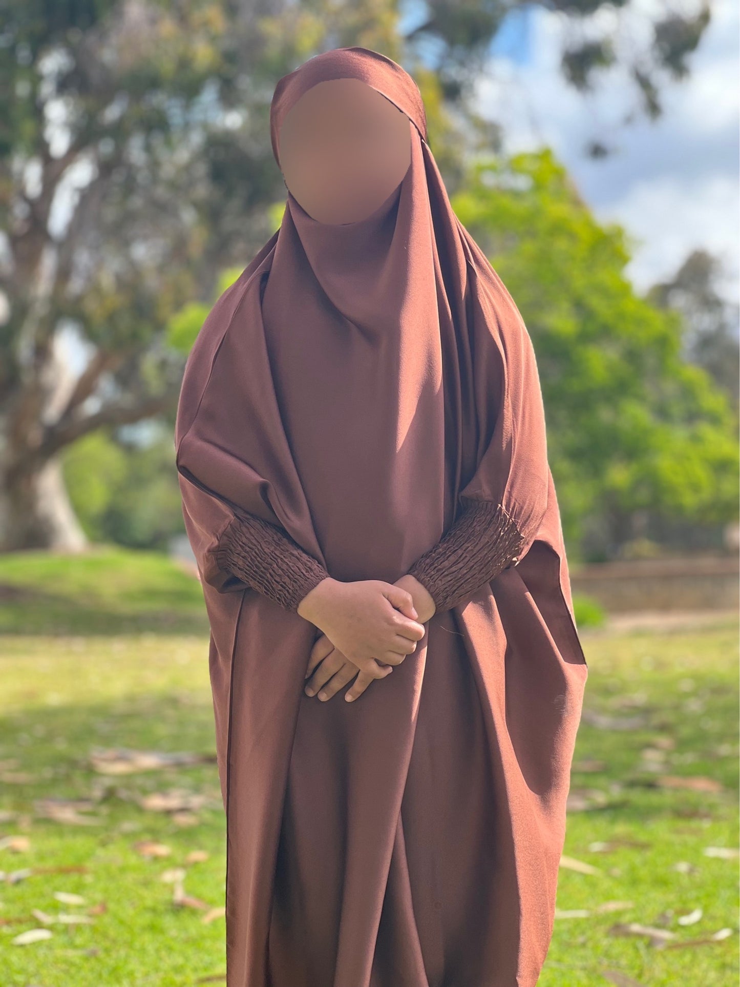 1 Piece Jilbab | Brown