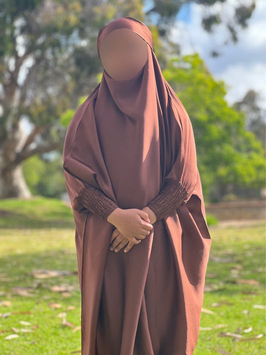 1 Piece Jilbab | Brown